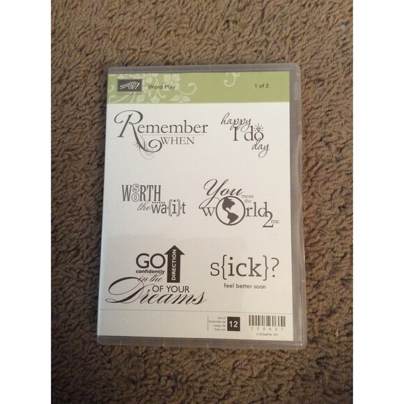 INVENTORY REDUCTION SALE. Stampin Up Word Play Sets 1 & 2 B49 - Picture 3 of 5